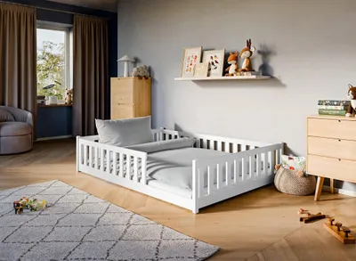 Obrázek produktu pro Podlahová postel pro děti 140x200 MIRAKLE - bílá