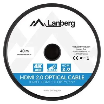 Obrázok produktu pre Lanberg CA-HDMI-20FB-0300-BK LANBERG HDMI M/M V2.0 KABEL 30M SCHWARZ OPTISCH AOC