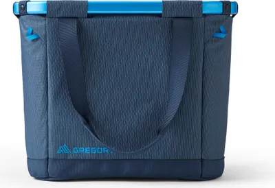 A blue Gregory Alpaca Gear Tote 30 bag is shown from the front against a white background.