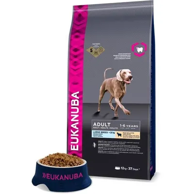 Produktbild von EUKANUBA Trockenfutter für Hunde, ausgewachsene Hunde großer Rassen, Lamm & Reis, 12 kg