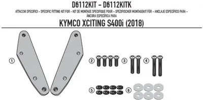 Produktbild von MONTAGEKIT für SCHEIBE KD6104ST KYMCO XCITING S400I (18)