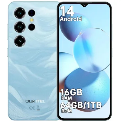 Produktbild von Oukitel C2 Smartphone - 6.52", 64GB ROM, 16GB RAM, 5000mAh, 13MP, 5G Wi-Fi, Android 14, Blau