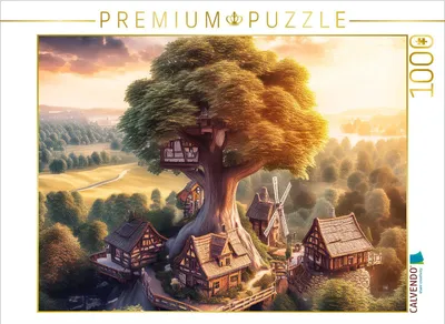 Produktbild von CALVENDO Puzzle Mühlingen | 1000 Teile Lege-Größe 64x48cm Foto-Puzzle für glückliche Stunden