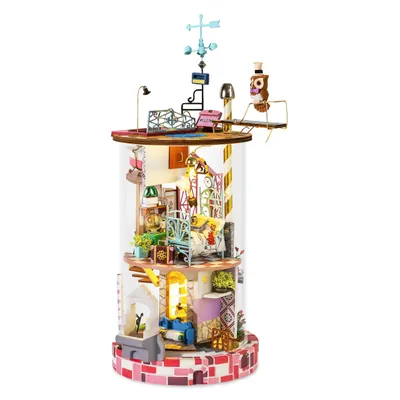 Obrázok produktu pre 3D puzzle Mini domček pre bábiky s kvetmi DIY, RoLife, 193 dielikov