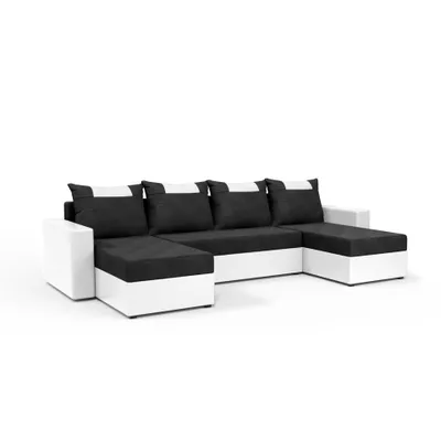 Produktbild von FEDVE Ecksofa Eckcouch mit Schlaffunktion SID mit Bettkasten form U
