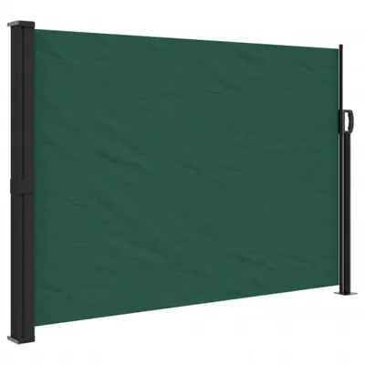 Zdjęcie produktu dla vidaXL Wysuwana markiza boczna Ciemnozielony 140x600 cm