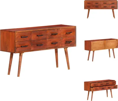 Produktbild von vidaXL Sideboard 110x30x59 cm Massivholz Mango - Sideboards