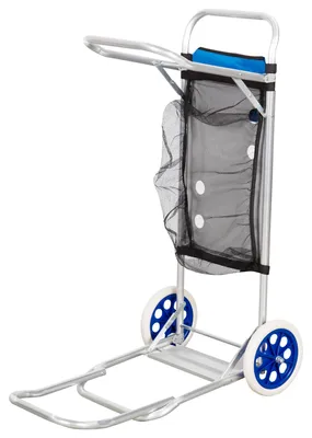 Produktbild von Zusammenklappbarer Strandtisch mit Transportwagen