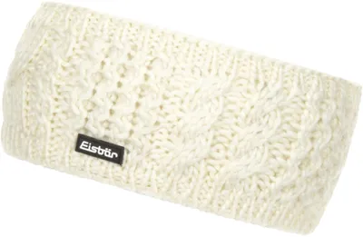 Produktbild von EISBÄR Afra Fleece Strick Stirnband mit Wolle weiss