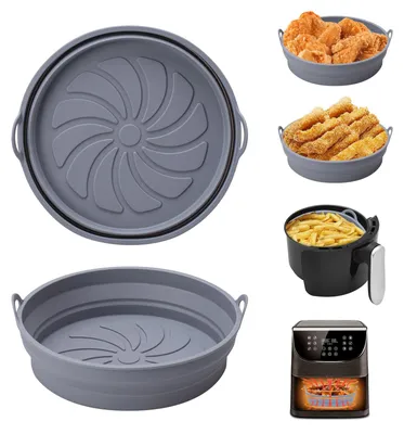 Productafbeelding van Alyvisun siliconen bakvormen voor heteluchtfriteuse, 2 stuks, accessoires voor airfryer