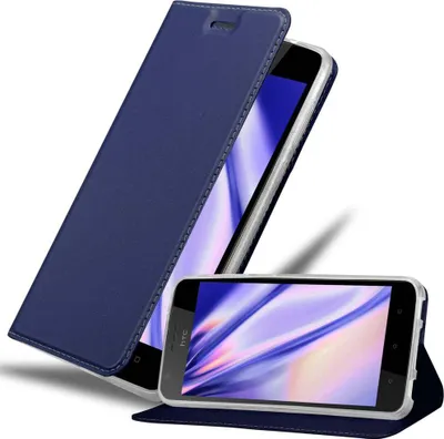 Produktbild von Cadorabo Handyhülle für HTC Desire 10 LIFESTYLE / Desire 825 Schutz Hülle in Blau Cover Etui Book Case Booklet