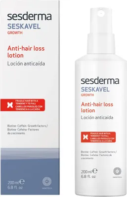 Productafbeelding van Sesderma Seskavel Growth, voor vrouwen, 200 ml, tegen haaruitval, vloeistof, fles, geschikt voor alle haartypes