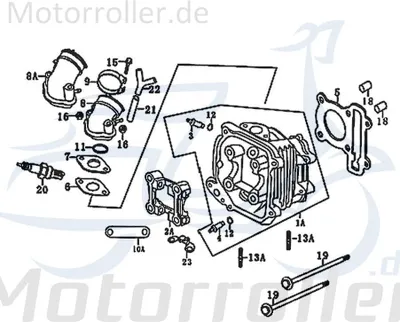 Produktbild von SMC Rexy 125 Ansaugstutzen Ansaugschlauch 125ccm 4Takt Motorroller.de Ansaugkrümmer Ansaugrohr Luftansaugrohr Ansauggummi Anschlussbogen Scooter