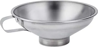 Produktbild von Trichter, Marmeladentrichter, Einfülltrichter, Einwecktrichter aus Edelstahl ideal zum Umfüllen von Gewürzen, Flüssigkeiten, Pulver, Bohnen, Marmelade