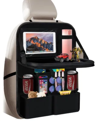 Produktbild von Omgoods – Multifunktionaler Auto-Rückbank-Organizer mit klappbarem Tisch