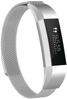 Obrázok produktu pre Go Go Gadget – Náramok pre inteligentné hodinky – vhodný pre FitBit Alta – magnetické zapínanie – veľkosť S/M – strieborná farba