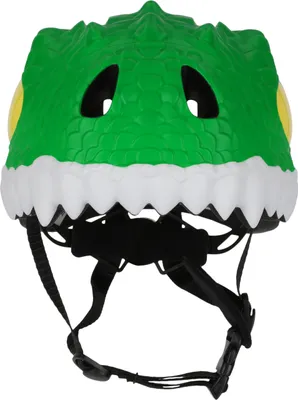 Zdjęcie produktu dla Kask rowerowy CRAZY SAFETY Crocodile z uroczym zwierzęcym wzorem 3999 Green S (49-55cm)