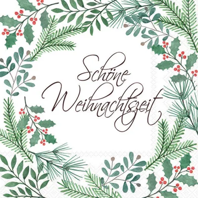 Produktbild von Servietten Papier 33x33cm 3-lagig Schöne Weihnachtszeit 20 Stück