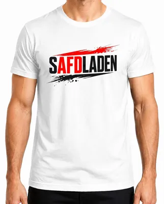 Productafbeelding van SAFDLADEN - Kritiek op het beleid - Satire - Grappig - Statement - Sarkasme - Heren T-shirt, wit, maat S