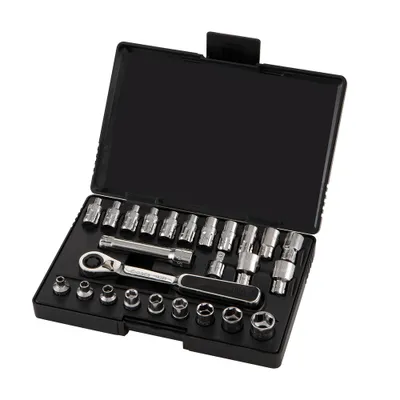 Produktbild von 6 Satz SATA Durchsteckschlüssel-Satz, 1/4", 25-teilig, metrisch & zöllig ST09131SJ