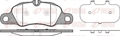 Produktbild von REMSA Bremsbeläge Satz Vorne Bremsklötze für PORSCHE 911 (997) 1366.00