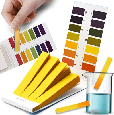 Obrázek produktu pro Testovací proužky pH 80x Lakmusový papír bazénové testovací tyčinky pro chlor brom alkalita akvária moč PH hodnota tester rozsah měření 0-14 Retoo