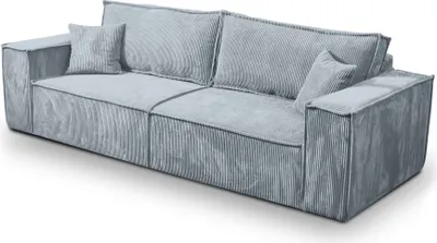 Produktbild von FEDVE Schlafsofa Sofa Sekwana Funktionssofa Bettsofa Bettkasten Minimalistisches Design Stil Hellgrau (poso 55)