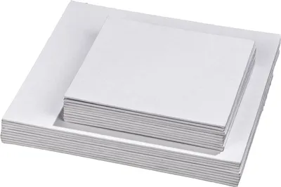 Produktbild von Betzold Pappleinwände, quadratisch, 10 Stück, Größe: 20 x 20 cm