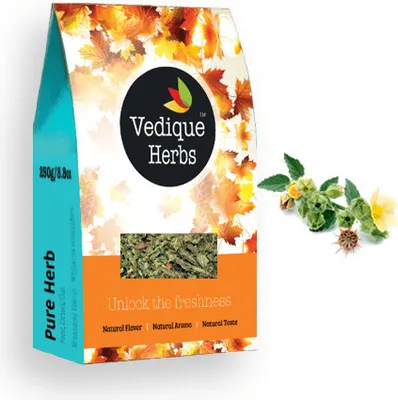 Produktbild von VEDIQUE HERBS Bala (Sida cordifolia) - 250g (8,8oz) | Roh, Unbehandelt, Getrocknet | T-Schnitt |