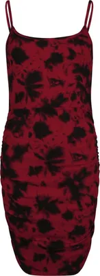 Produktbild von RED by EMP Damen mehrfarbiges figurbetontes kurzes Kleid mit Batik-Waschung XXL