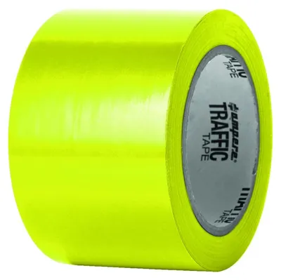 Produktbild von A.M.P.E.R.E. Traffic Tape Standard 0,15 mm Dicke 75mm x 33m Gelb