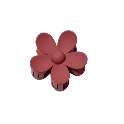 Imagen del producto de ECARLA: Una horquilla con forma de flor en color burdeos