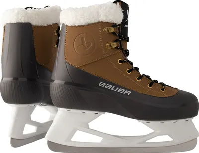 A pair of Bauer Whistler 2.0 recreational ice skates against a white background.