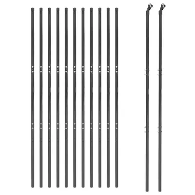 Produktbild von Maschendrahtzaun Anthrazit 1,6x25 m Verzinkter Stahl