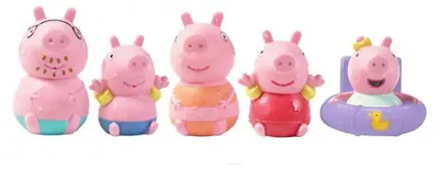 Produktbild von TOMY Peppa & Familie Badespritzer 5er Set