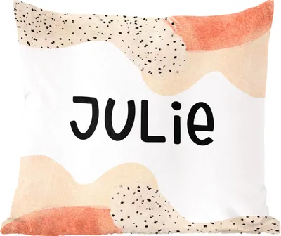 Produktbild von MuchoWow® Zierkissen Sofakissen Wohnzimmer Dekokissen 50x50 cm Julie - Pastell - Mädchen - Komfort - Sofakissen