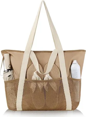Immagine prodotto di Borsa da spiaggia impermeabile con cerniera per donna