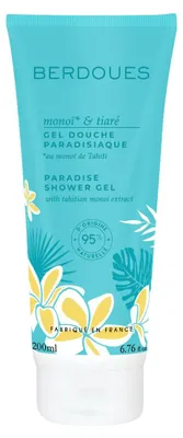 Produktbild von Parfums Berdoues, Monoi & Tiare, feuchtigkeitsspendendes Duschgel, fü r alle Hauttypen, 200 ml