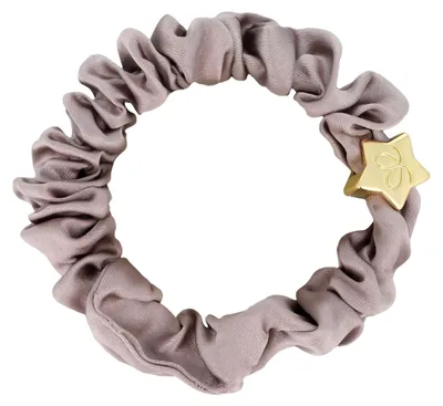 Produktbild von By Eloise London Gold Star Silk Scrunchie Iced Latte