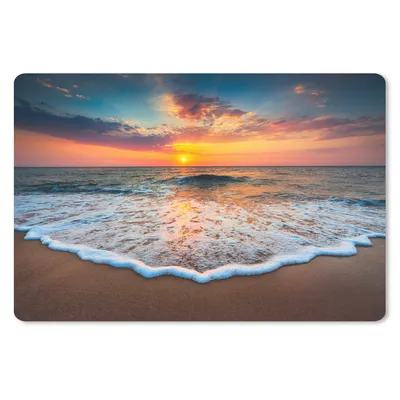 Produktbild von MuchoWow® Schreibtischunterlage Strand - Meer - Sonnenuntergang 60x40 cm - XXL Mauspad - Großes Mauspad
