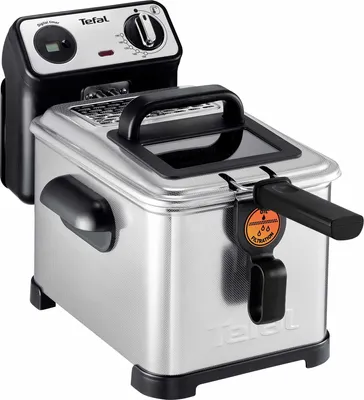 A product shot of a Tefal deep fryer against a white background.