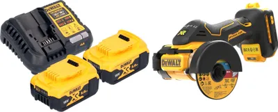 Produktbild von DeWalt DCS 438 P2 Akku Multimaterialschneider 18 V 76 mm Brushless + 2x Akku 5,0 Ah + Ladegerät