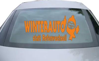 Produktbild von Indigos UG - Aufkleber Heckscheibe & Motorklappe DE6140 - orange - 600x285 mm - winterauto statt refenwechsell - Auto Scheiben Fenster Heckklappe Tuning Racing JDM - Die cut