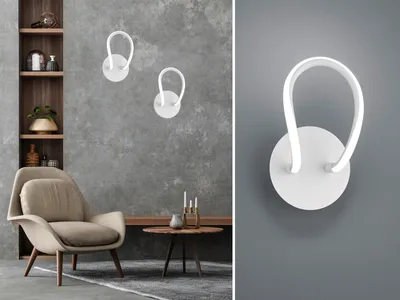Produktbild von Reality Leuchten LED Wandleuchte Bologna R27051131, Metall Weiß matt, inkl. 11,5