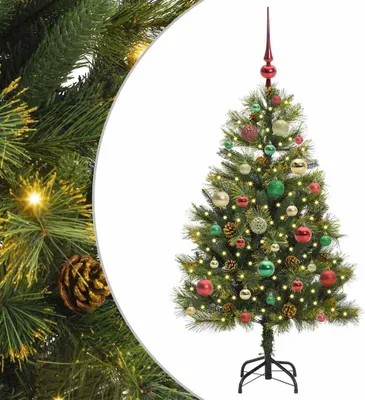 Immagine prodotto di vidaXL Albero di Natale artificiale pieghevole con pigne 120 cm
