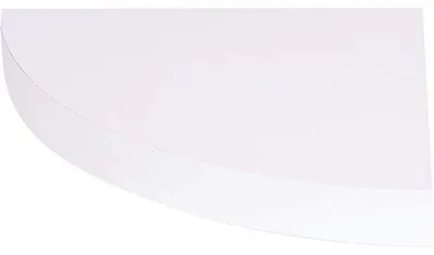 Image de Etagère d'angle flottante en bois - Blanc - L 25 x l 25 cm