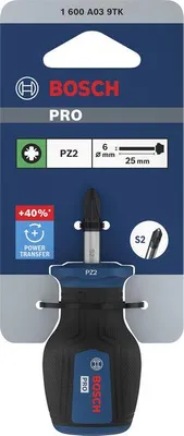 Produktbild von PRO Stubby-Schraubendreher PZ2 x 25 mm