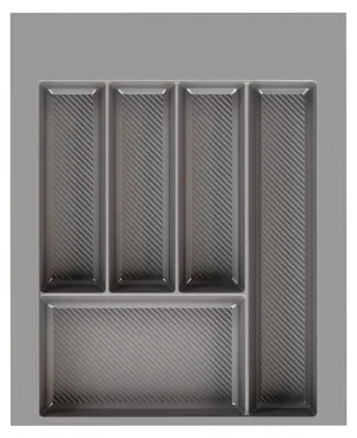Produktbild von Sossai Besteckeinsatz Divio Grip 40 x 49 cm, 5 Fächer, Farbe: Anthrazit