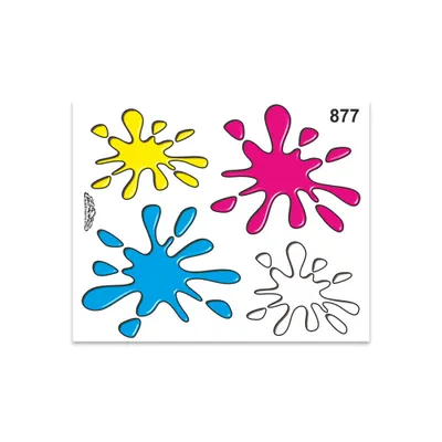 Image de Sticker Taches de peinture 14 x 16 cm