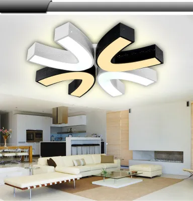 Zdjęcie produktu dla Lampa sufitowa LED 2037-61 cm z pilotem 3 tryby akrylowy klosz